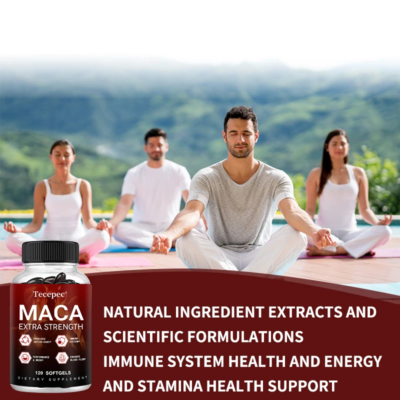 كبسولات ماكا - تعزز الطاقة والقدرة على التحمل، مضادات الأكسدة، تعزز الدورة الدموية، الجهاز المناعي، تحسين المزاج، 120 كبسولة #2