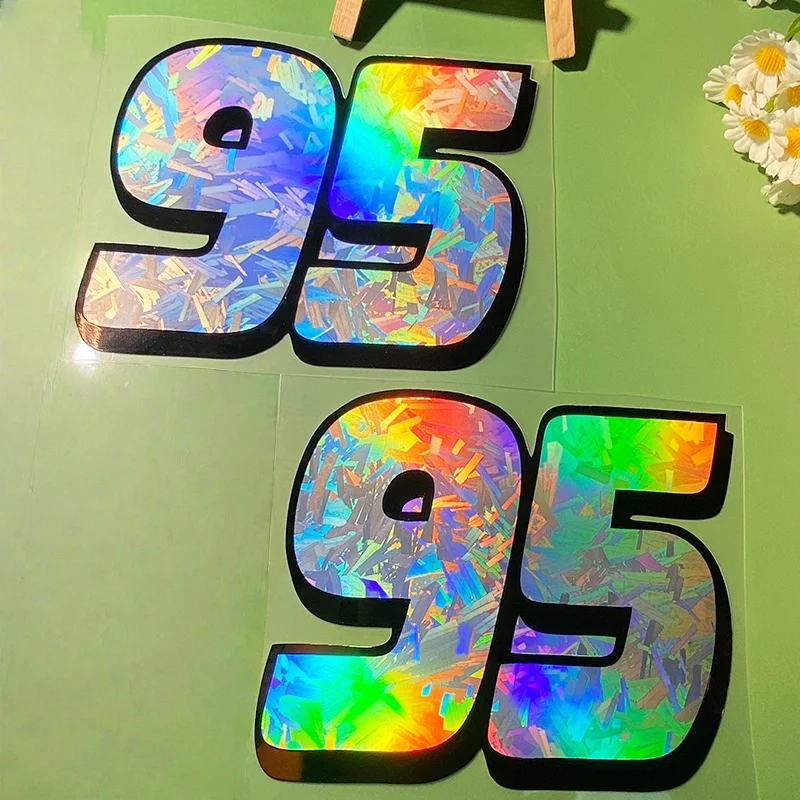 Racing Number 95 Motorcycle Stickers for Motorbike Fuel Tank Front Fairing DIY Helmet Box Waterproof Vinyl Decals Scooter Decors