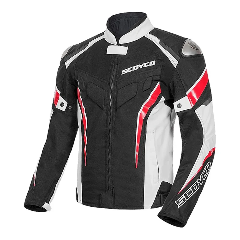 SCOYCO Summer Ventilated Mesh CE Motorcycle Jacket Pants Suit Lightweight Protective Riding Gear for Urban Street Motorbike