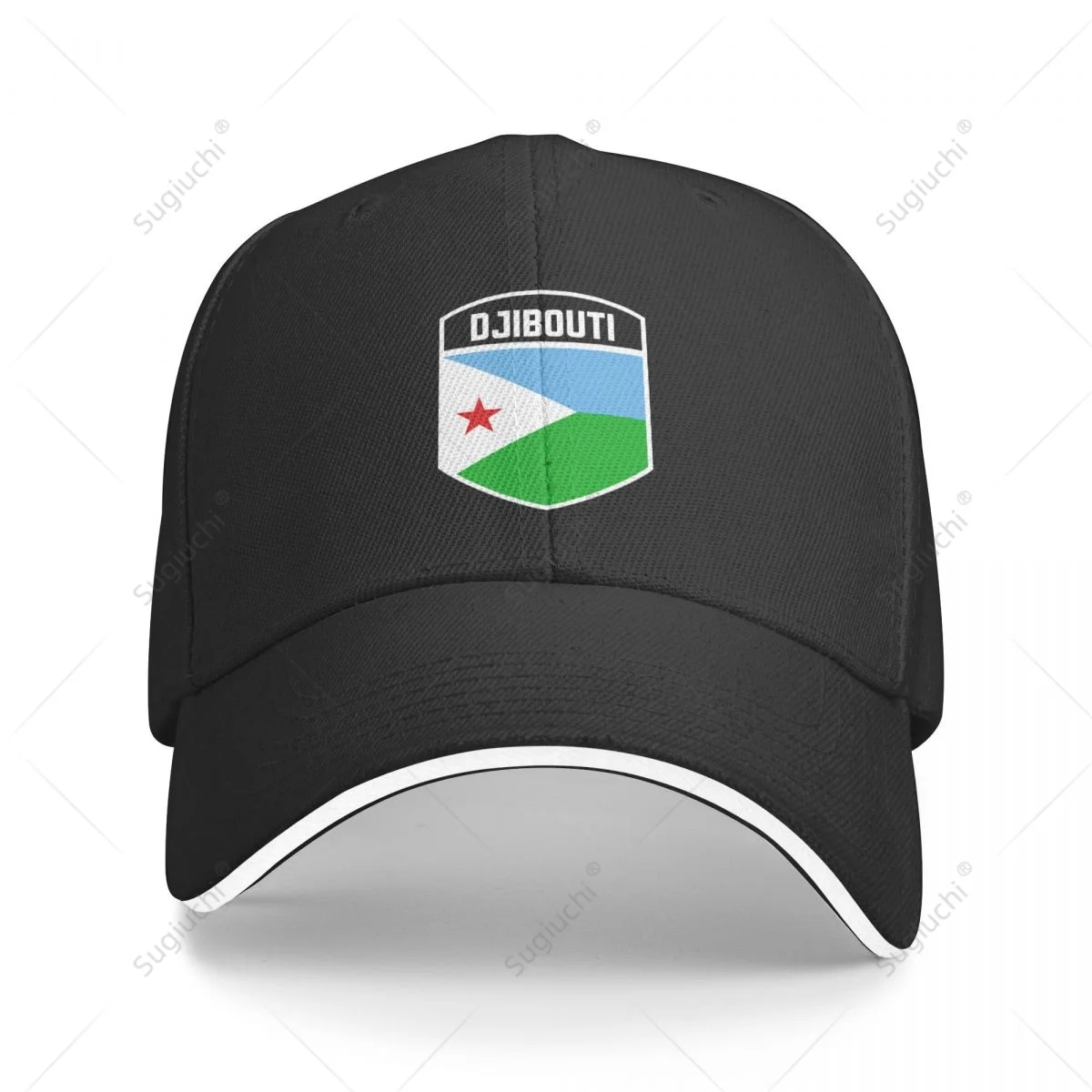 Multifunction Djibouti Flag Shield Sandwich Baseball Cap Men Sports Casual Caps Golf Hat Fishing Outdoors