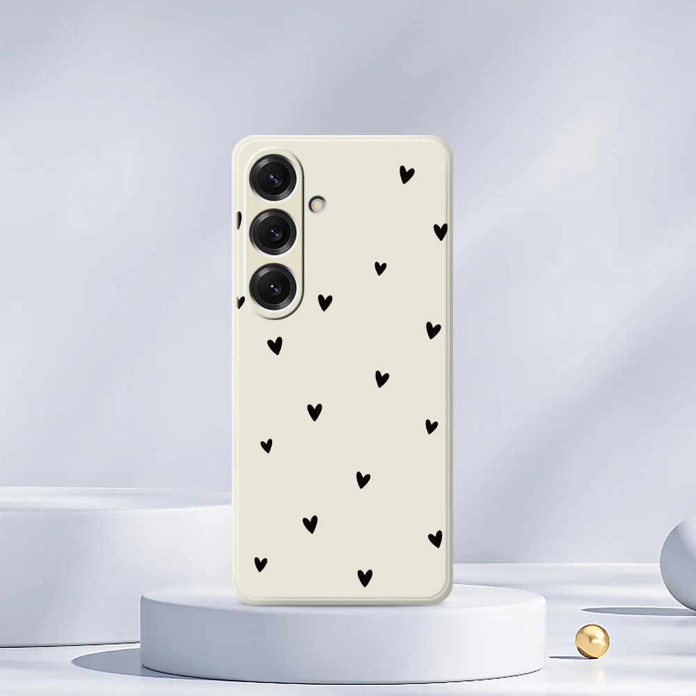 Чехол для телефона Love Pattern для Samsung Galaxy S25 S24 S23 S22 S21 S20 Ultra Plus S20FE S21FE S23FE S24 FE S10 Plus Soft Cover