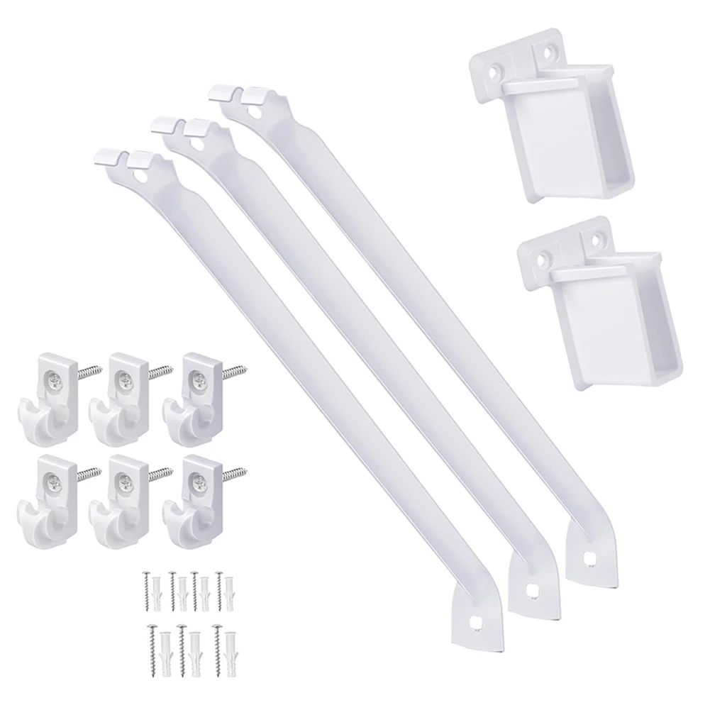 Heavy Duty Brackets Shelf Clips Cold Drawing Technology Home Organization Tools Home Storage For 12 Inch Wire Racks