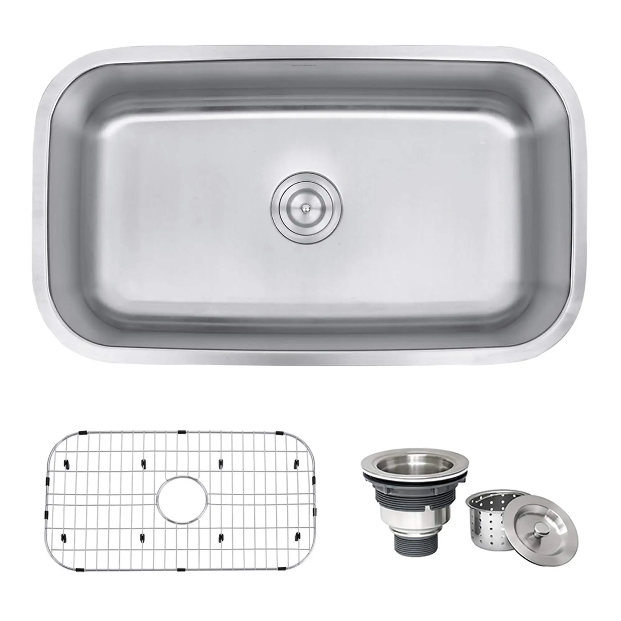 32-in 16-Gauge Stainl Undermount Kitchen Sink - RVM4200