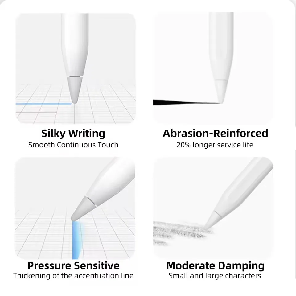 لقلم رصاص Apple ذو طبقات مزدوجة لقلم Apple 1St 2Nd طرف الجيل لأطراف Ipencil لاستبدال قلم iPad Stylus Ni #6