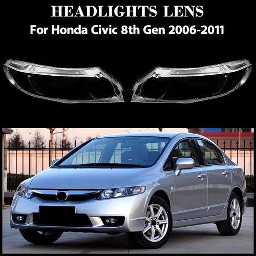 Para Honda Civic 8th Gen 2006-2011 pantalla de lámpara frontal máscara de faro carcasa cubierta transparente lente reemplazar el pantalla Original