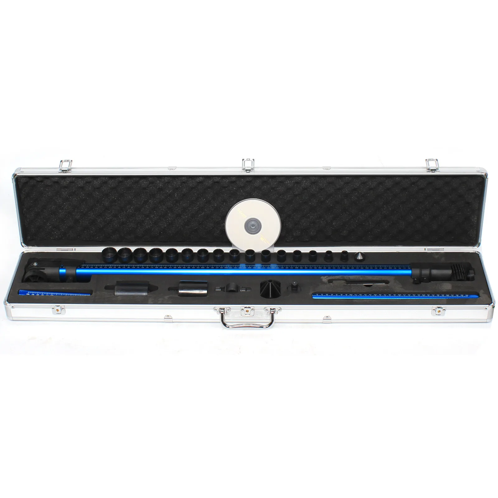 High-precision 2D Measuring Ruler for Car Repair, ±1mm Accuracy & Portable Kit with Aviation Aluminum Probes