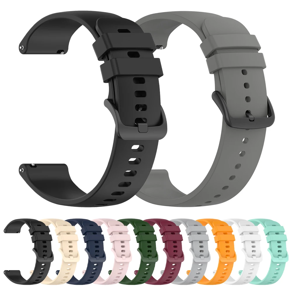 22mm 20mm Soft Silicone Strap For Realme Watch 3 2 S Pro Wristband For Realme Watch3 2 pro 3pro Smart Watch Bracelet Accessories