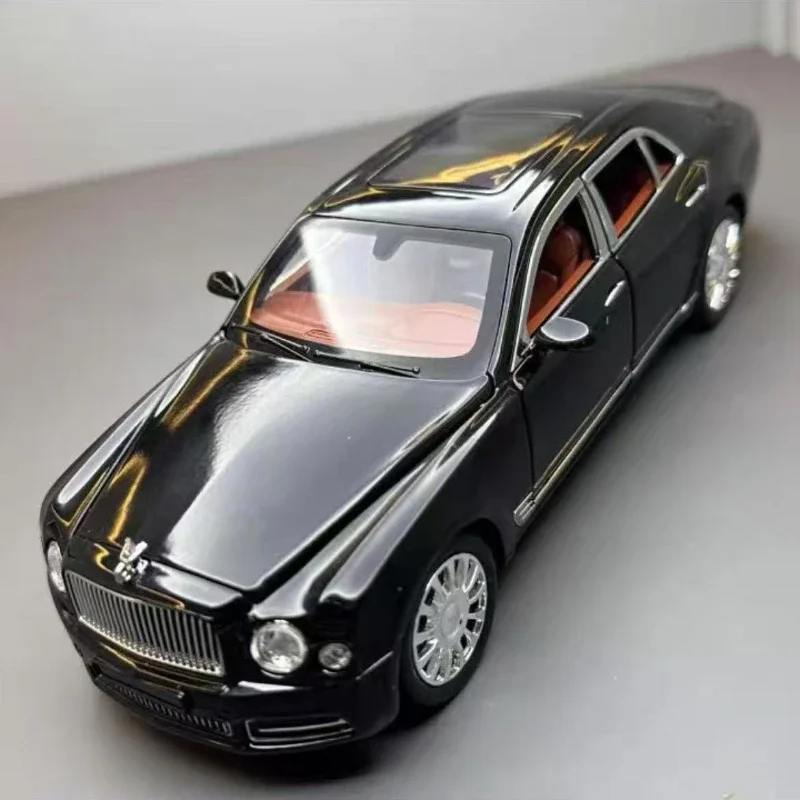 

Diecast 1:24 Scale Bentley Mulsanne Alloy Model Car Collection Vehicle Simulation Sound & Light Metal Toy Car Toy For Kids Gift