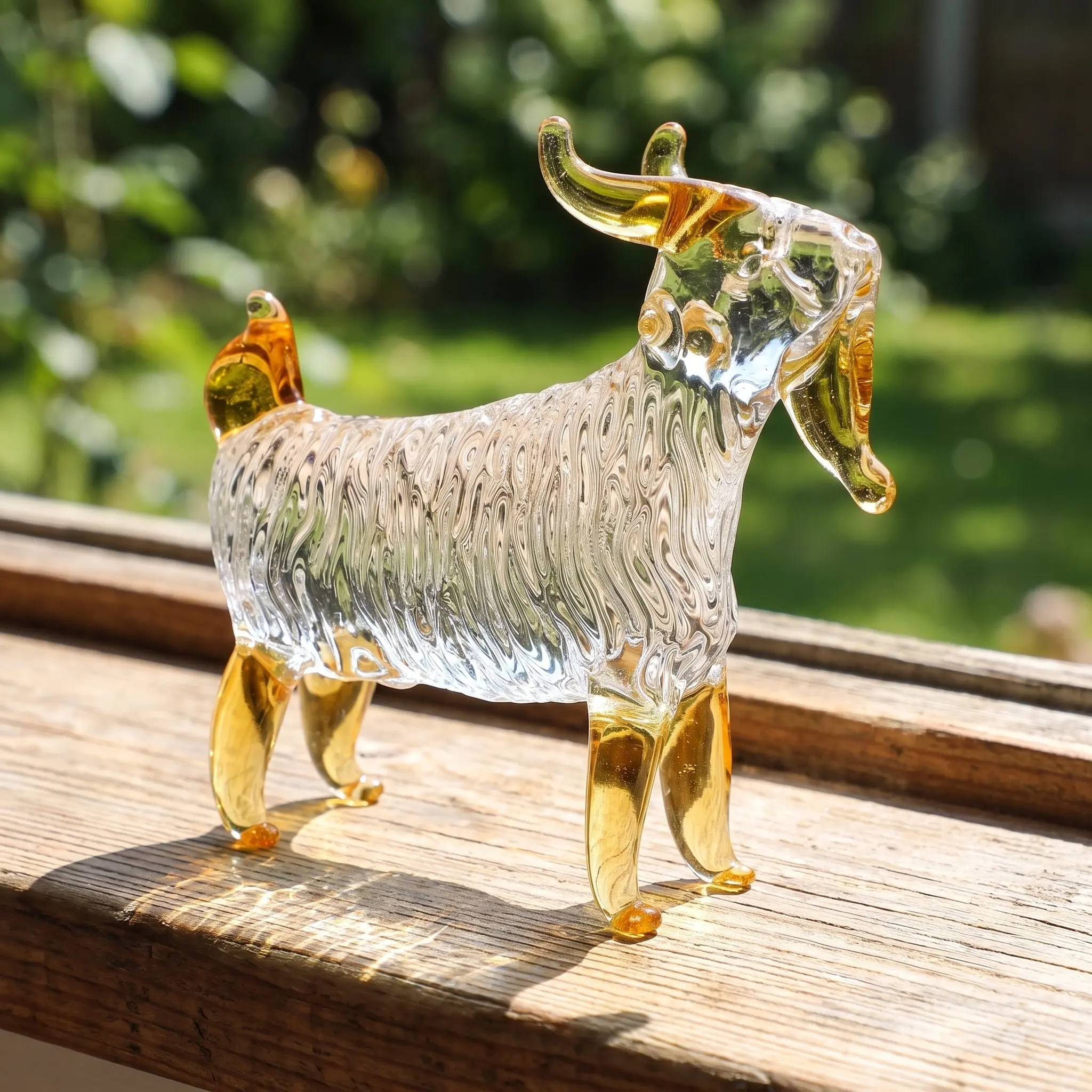 2027 Year Of The Goat Figurines Zodiac Sheep Crystal Goat Figurine Decor Ornaments Chinese New Year Statue Animal Home Decor