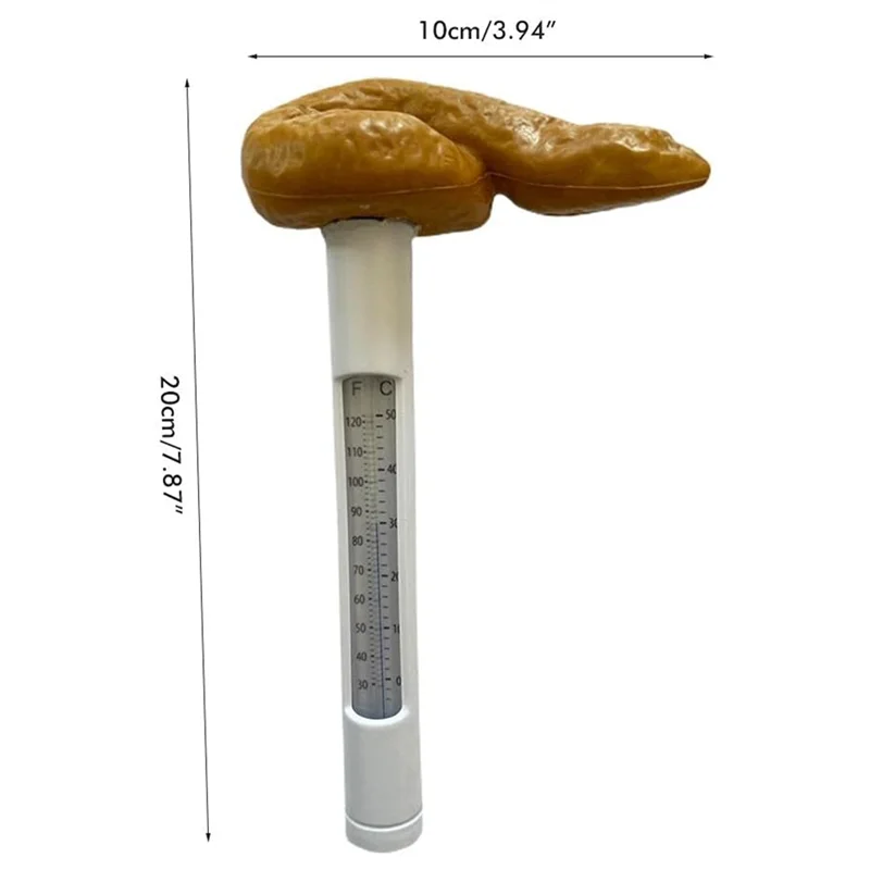 Kak Zomer Zwembadthermometer, Grappige Zwembadthermometer Drijvend Poepgrap Zwembad En Hot Tub-Thermometer