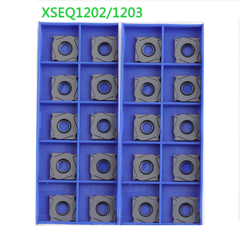 

10 шт. XSEQ1202 XSEQ1203 XSEQ12T3 XSEQ1204 XSEQ12T4 YBG302 трехсторонние вставки для фрезерных станков с ЧПУ, лезвие фрезерования, токарные инструменты