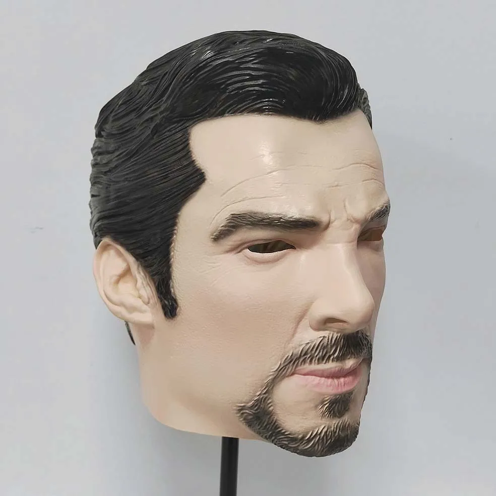 Realistische Latex-Vollkopfmaske, bärtige Männer-Gesichtsmaske mit Haaren, Halloween-Cosplay-Party-Kostüm-Requisiten für Erwachsene – Detail 6