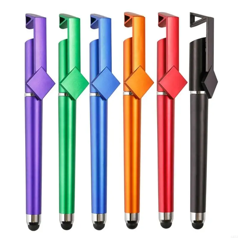 

G8TA 12pcs 3 в 1 трогательное экране стилус -ручка с подставкой для шариковой перочинки, планшет