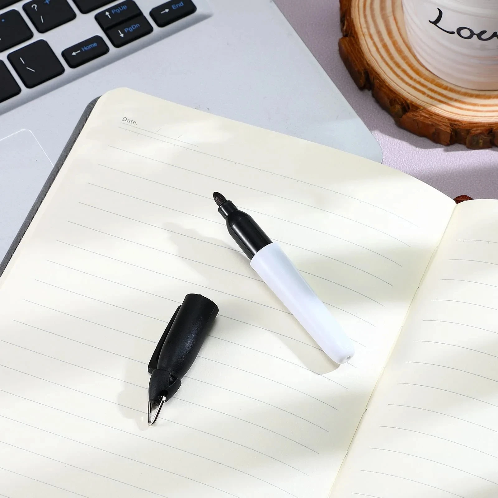 5/10 Pcs Mini Permanent Markers, Golf Ball Marker Pen With Keychain Clip For Office Meeting Outdoor Activity School 7 Colors view 5
