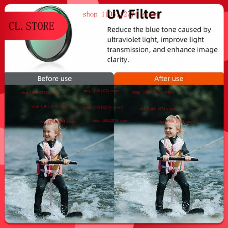 Filters UV Protection ND Light Reduction CPL  for DJI OSMO Action 3/4/5 Pro
