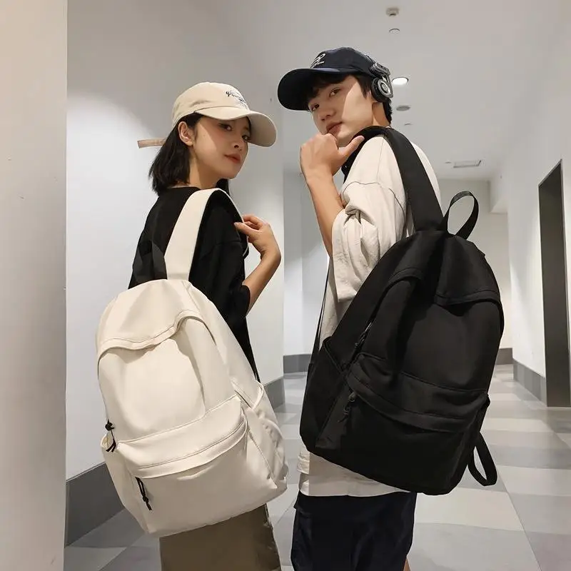 Large Capacity Casual Travel Backpack for Men And Women High School Students College Students Bookbag Simple Design Dual Shou...