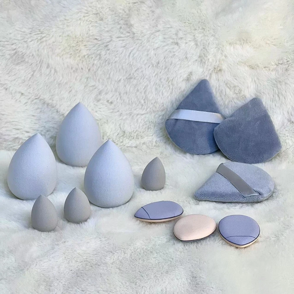 Esponjas para base cosmética suave, esponja para maquillaje en polvo, licuadora en polvo, accesorios de maquillaje, 9 Uds./12 Uds.
