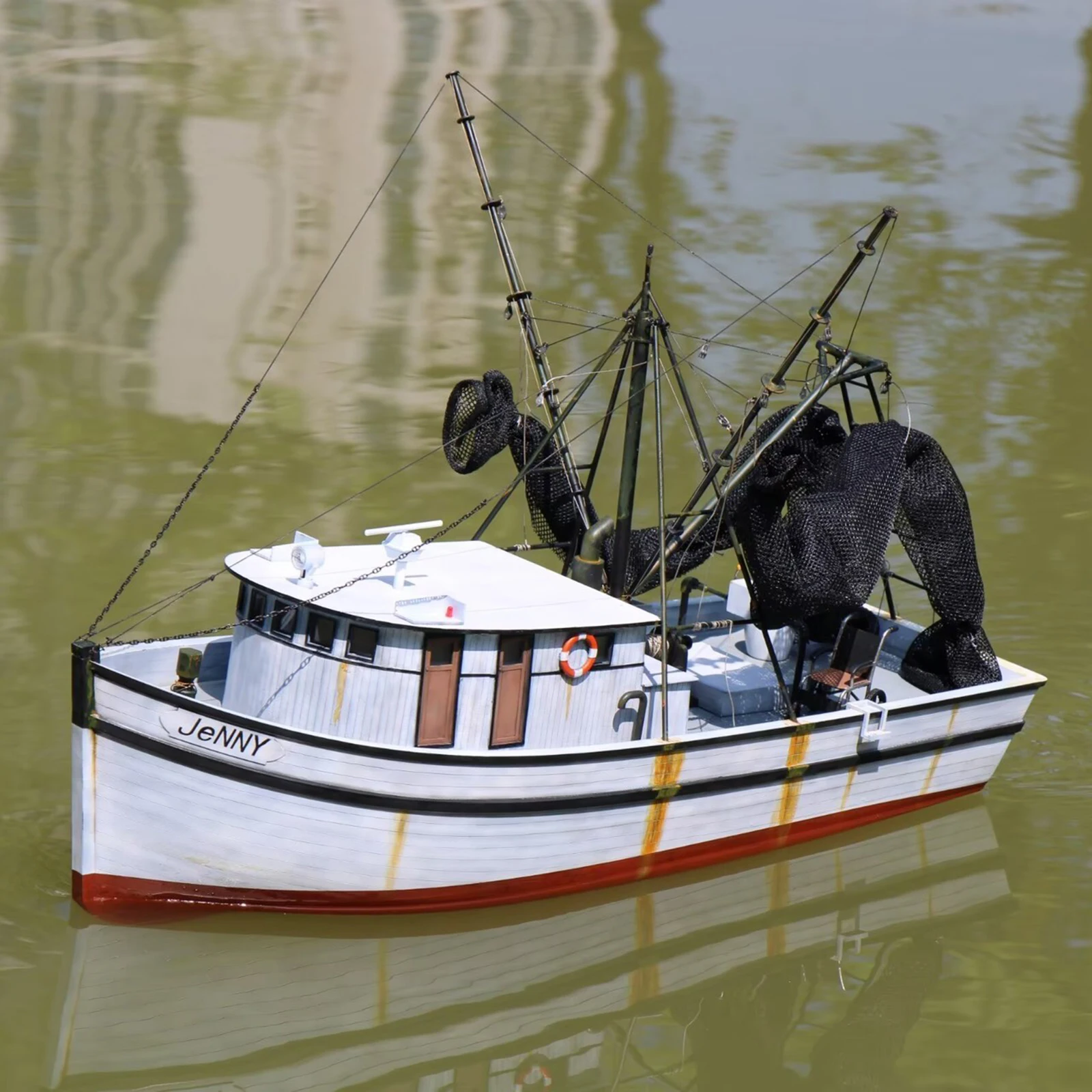 1/20 RC قارب 60 سنتيمتر محرك واحد جيني التحكم عن بعد الروبيان السفن مع الرادار الديناميكي RC Schiffe نموذج RTR سفينة لعبة الصبي هدية #1