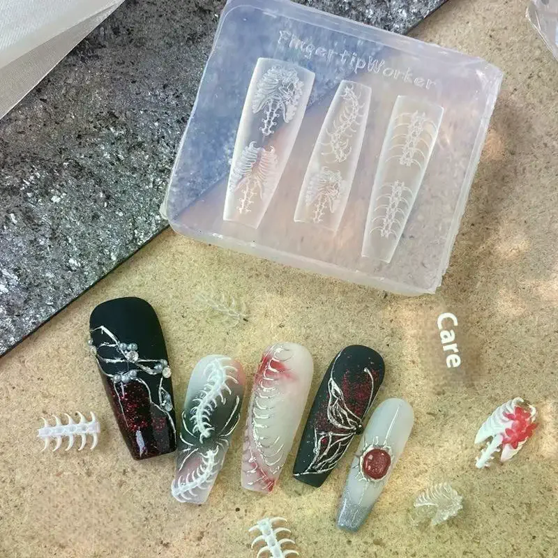 1/2Pcs 3D Acryl Form für DIY Puppe Design Transparent Silikon Maniküre Vorlage Nail art Zubehör