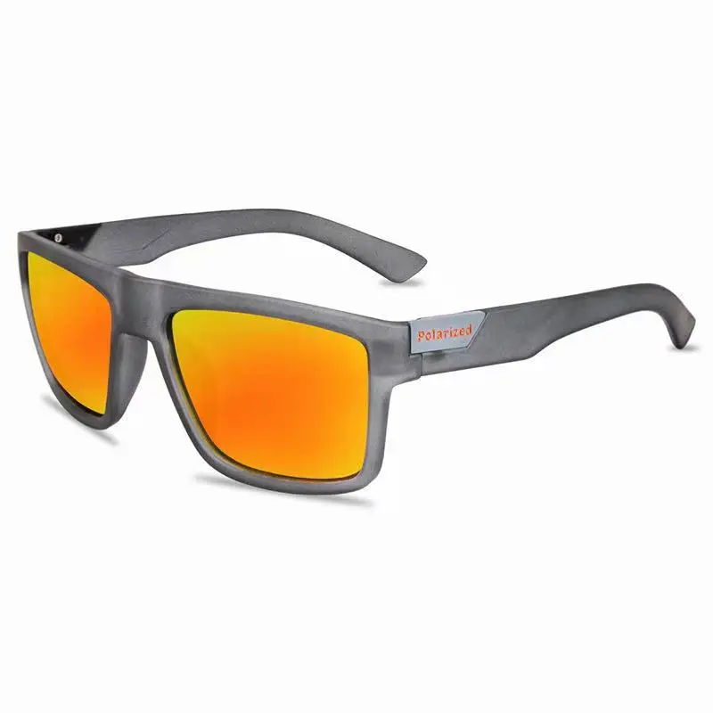 Modische Vintage Quadratische Polarisierte Sonnenbrille für Männer und Frauen, Luxus-Markendesigner Fahrer- und Anglerbrille, UV400-Schutz – Detail 12