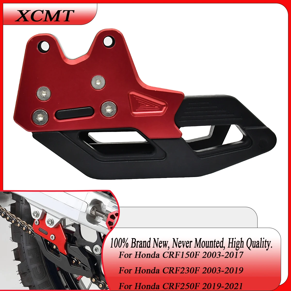 

CNC Motorcycle Chain Guard Guide Protector For Honda CRF150F 2003-2017 CRF230F 2003-2019 CRF250F 2019-2021 CRF 150F 230F 250F