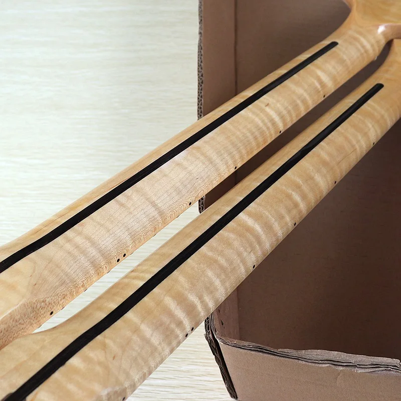 

Assemble DIY electric guitar accessories for 6-string 21 Tiger print natural light guitar neck