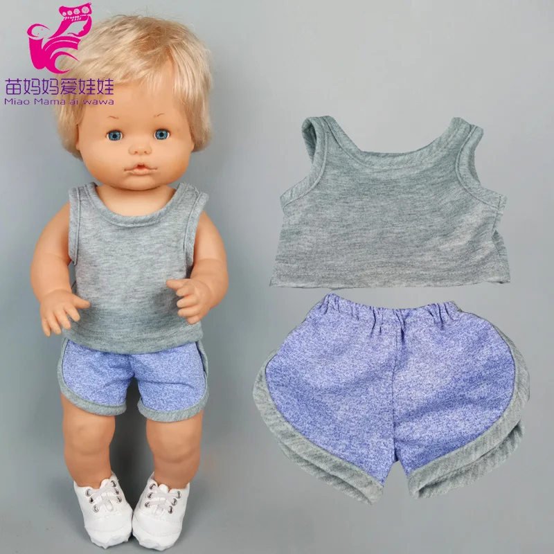 16 Inch Baby Doll Winter Dress with Hat for 38cm Nenuco Doll Clothes Ropa Y Su Hermanita Doll Red Fleece Dress