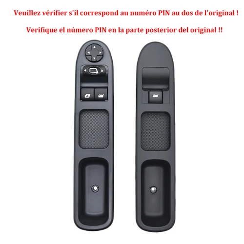 Imagen 1 del producto 6554QC 6490HQ 2 uds interruptor de Control de ventana lateral del pasajero del lado del conductor para Peugeot 207 2007-2015 6554HJ 6554.QC