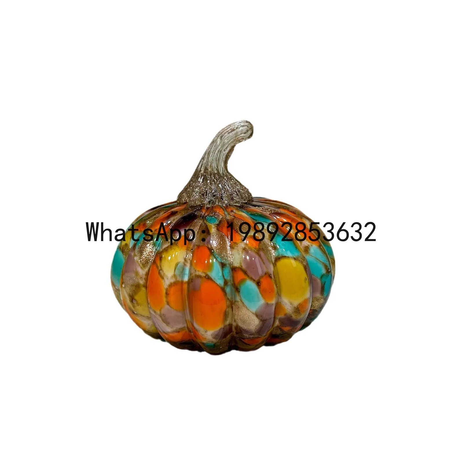 BF  Handmade Glazed Pumpkin Art Ornament High-end Exquisite Desktop Entryway Cabinet Decorative Ornament