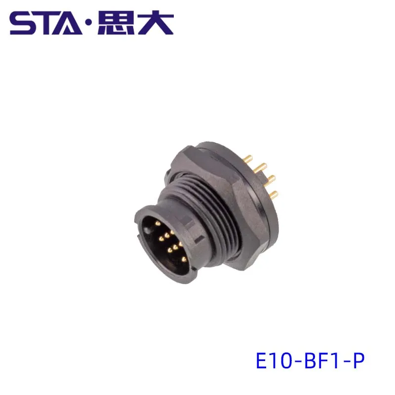 E10 Equivalent LTW PCB Panel Mount  Built In Waterproof Connector Bayonet 2 3 4 5 6 7 8  10 12 Pin Socket