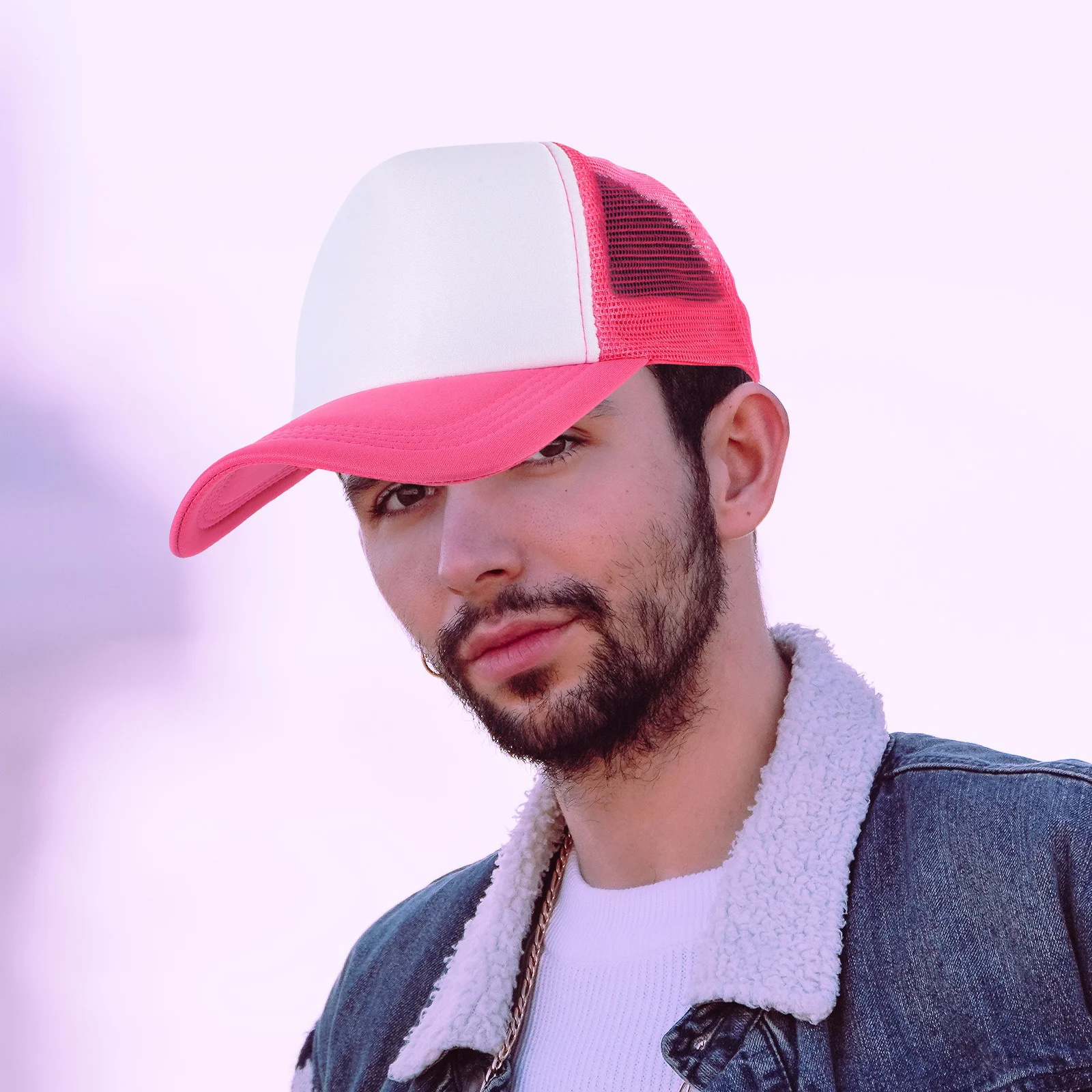 10 قطعة نقل الحرارة قبعات البيسبول فارغة شبكة التسامي القبعات DIY بها بنفسك قبعة من أوت دور خفيفة الوزن تنفس التسامي القبعات #2