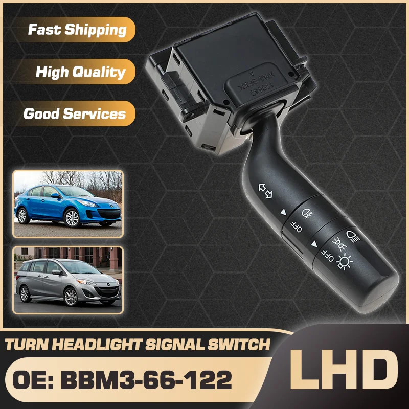 

BBM3-66-122 Headlight Turn Signal Switch Without Auto Headlights For Mazda 3 MK2 2012-2013 Mazda Premacy Mazda 5 MK3 2012-2015