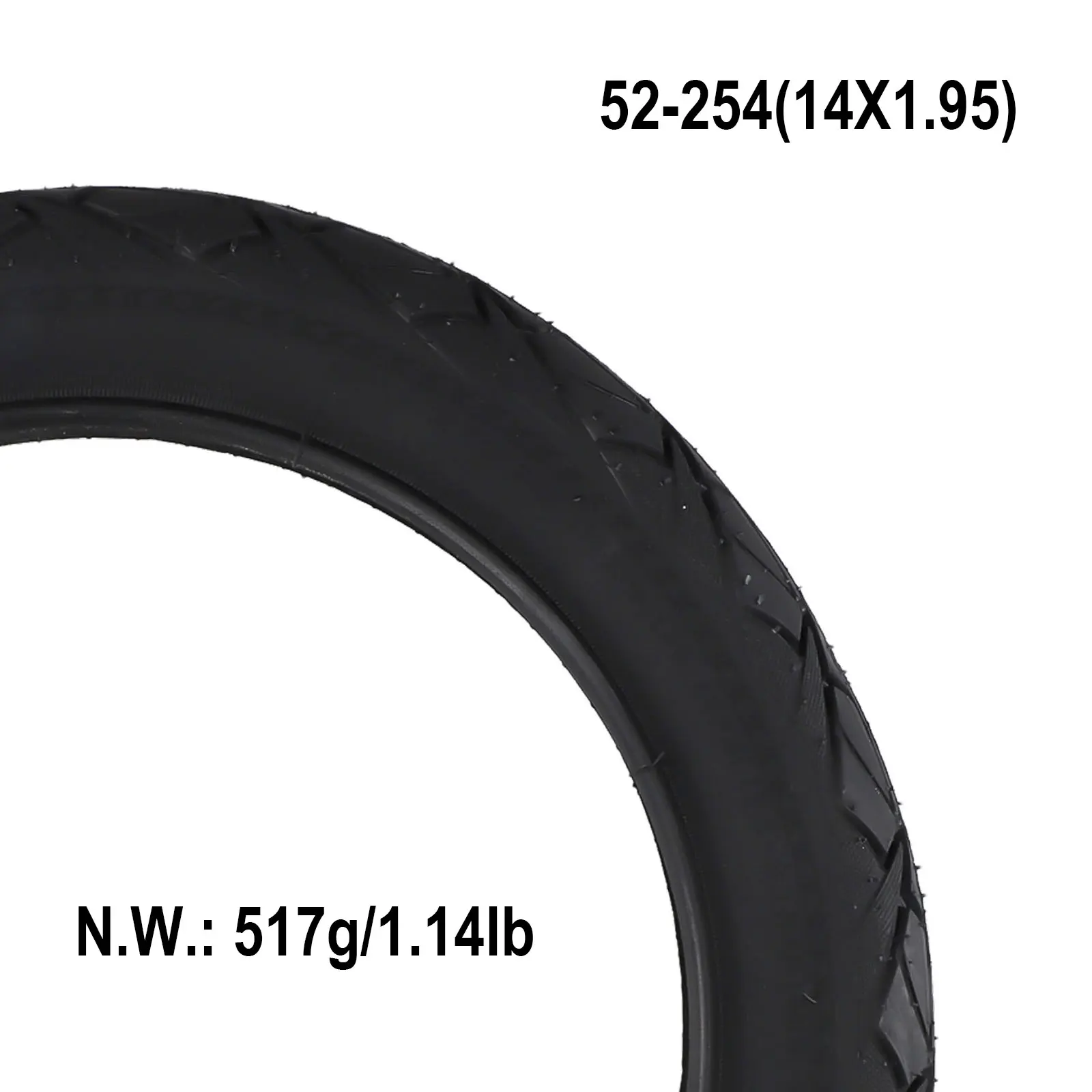 14 Inch Tire 14x1.95(52-254) Tyre Outer Tube Fits Many 14Inch Electric Scooters And E-Bike Tire Replacement Accessories Hot Sale