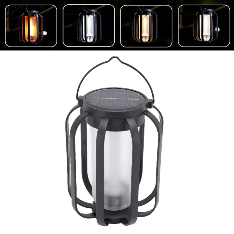 فانوس شمسي مقاوم للمطر معلق يعمل بالطاقة الشمسية مع حامل ثلاثي القوائم لمسار الحديقة في الفناء الخلفي #3