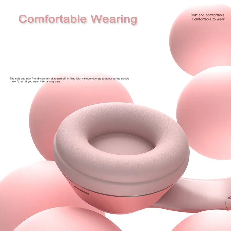 Hoofdtelefoon Leuke Kat Ear Draadloze Stereo Bluetooth Headset Oordopjes Opvouwbare Tf Card Game Girl Kids Wired Oortelefoon Met Microfoon