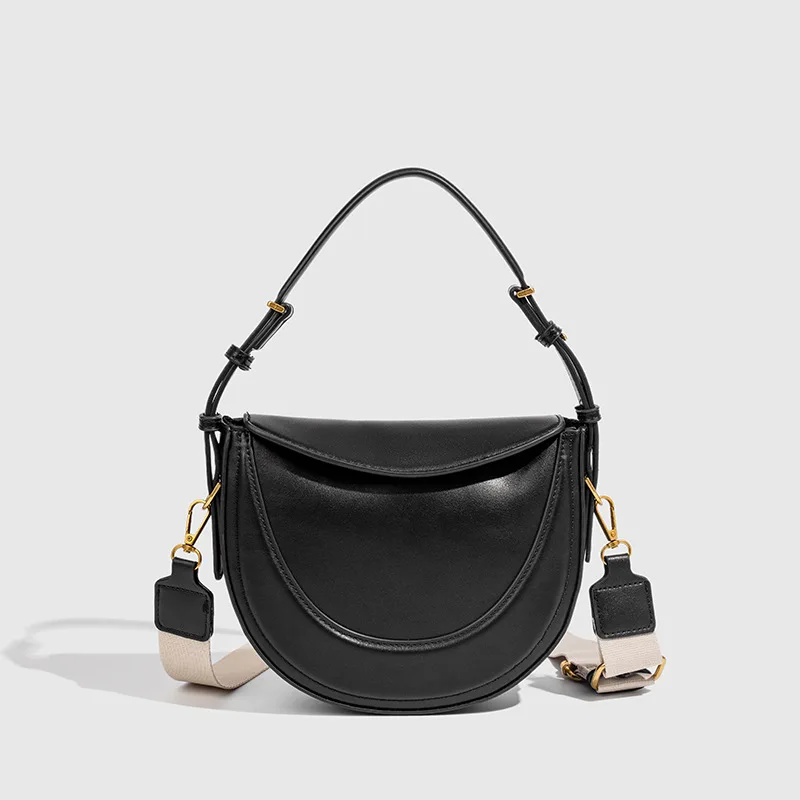 

Women Flip Cover Shoulder Crossbody Bag New Fashionable Minimalist Leather High Quality Handbags Versatile Purse