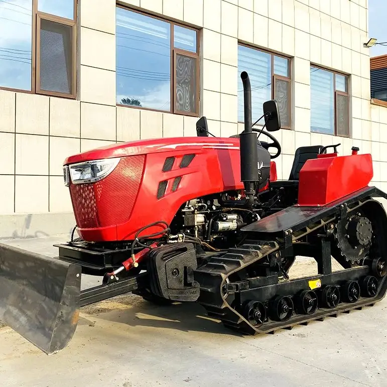 

Customized 50HP Diesel Rotary Tiller Crawler Type Dry Land Paddy Field Farm Tractor