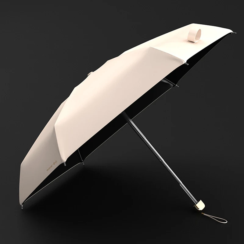 Olycat Luxury Mini Flat Umbrella Rain Women ombrelli trasparenti portatili protezione solare ombrellone UV ombrello per ragazze antivento all\'aperto