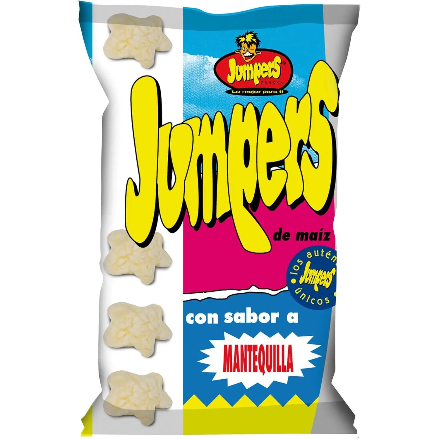 JUMPERS aperitivo de maíz con sabor a mantequilla 9 bolsa *100 gr — oferta en AliExpress