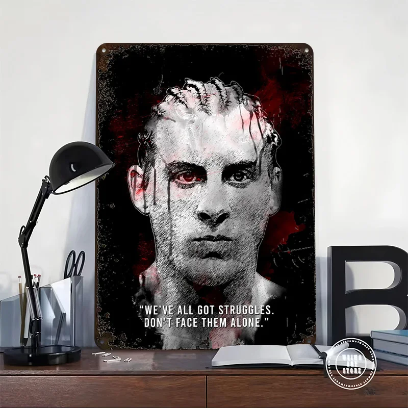 Paddy Pimblett With Motivational Quote Metal Poster Perfect Gift for Fans Lovers Personalized Wall Art Metal Sign for Decor Room