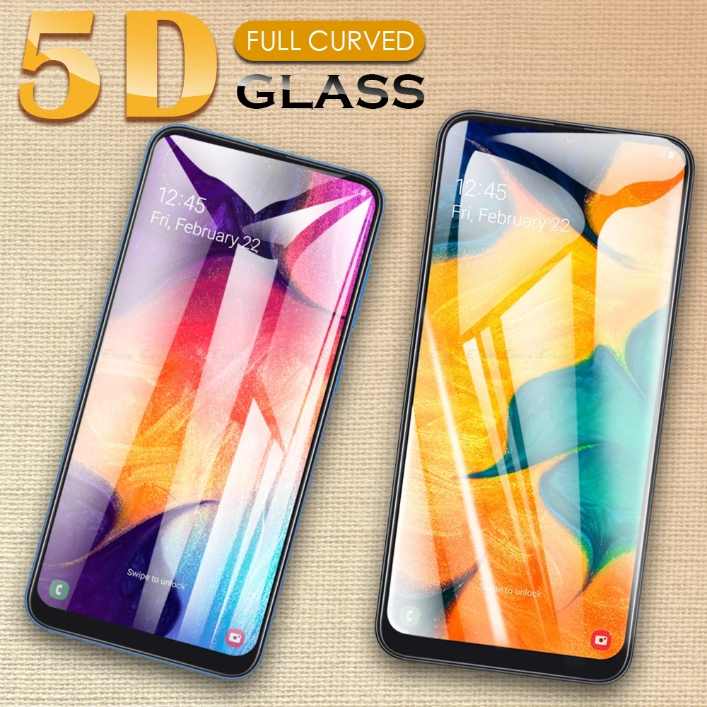 5D Full Cover Screen Protector Tempered Glass For Samsung Galaxy A04e A04s A90 5G A80 A70 A50 A30 A20 A10s A20s A30s A50s A70s