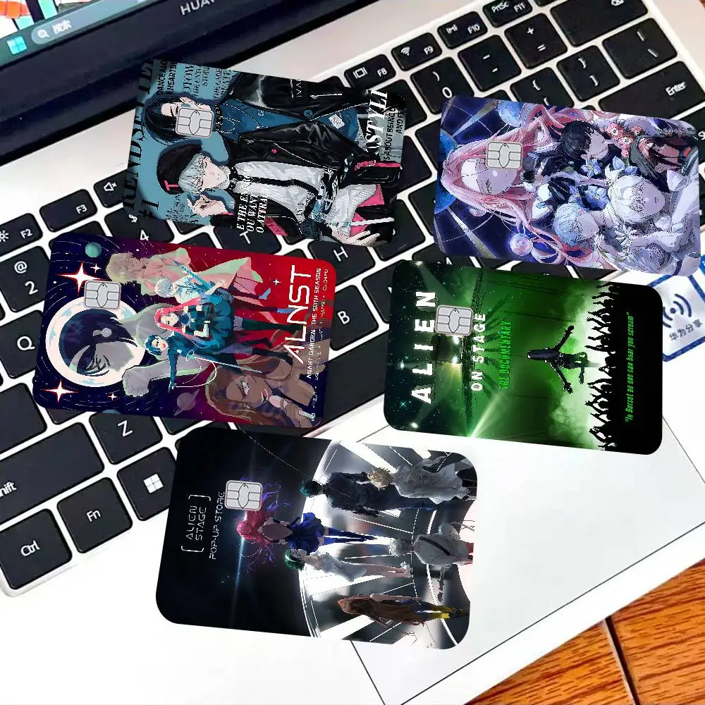 Anime A-Alien Stage Ivan Till 2024 Anime Cartoon Skin Stickers Film Tape Case For Big Credit Debit Card Front Side