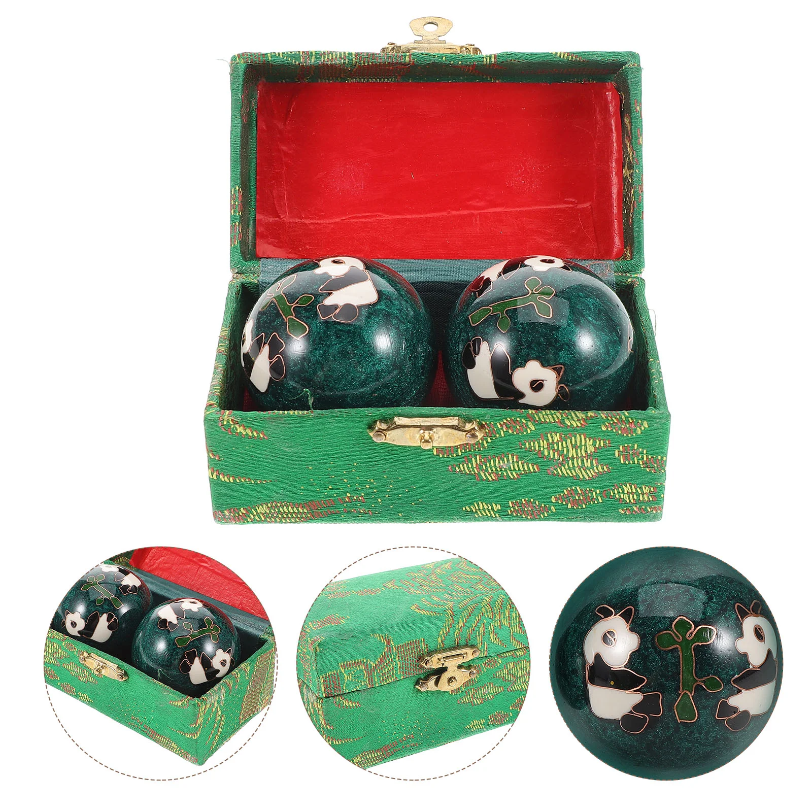 2 Pcs Handball Durable Health Balls Chinese Massage Hand Exercise Rolling Palm Therapy Tool Traditional Folk