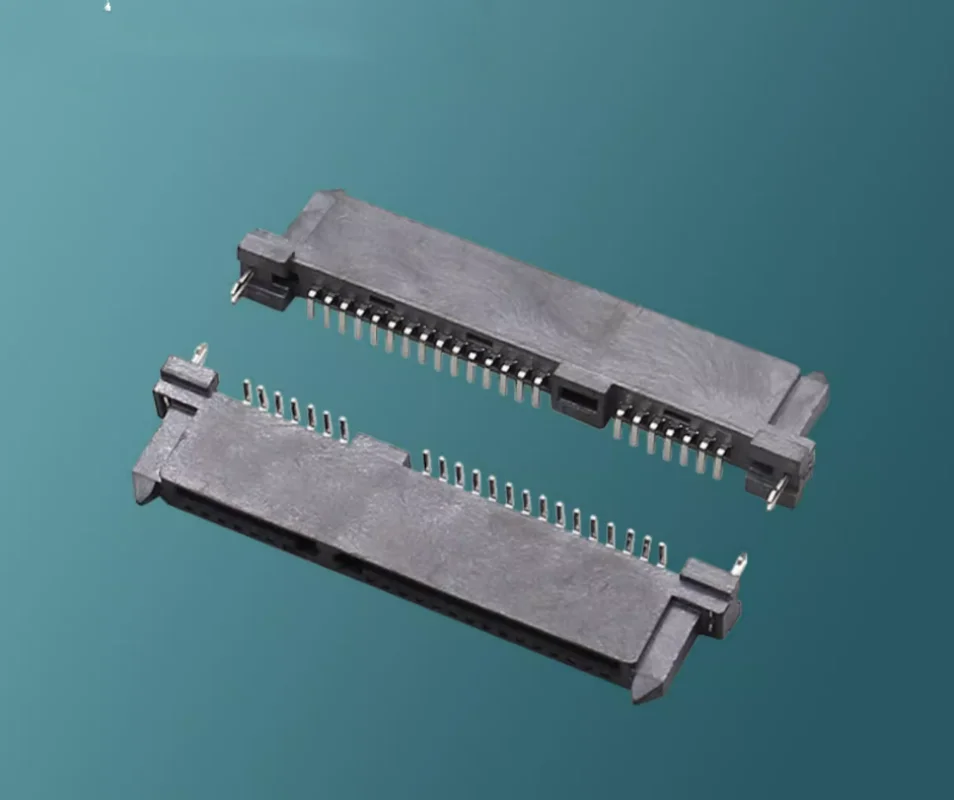 

100 шт. SATA7P + 15P материнское сиденье H6.5 с вертикальным крепежным штифтом, интерфейс передачи данных на жестком диске SATA