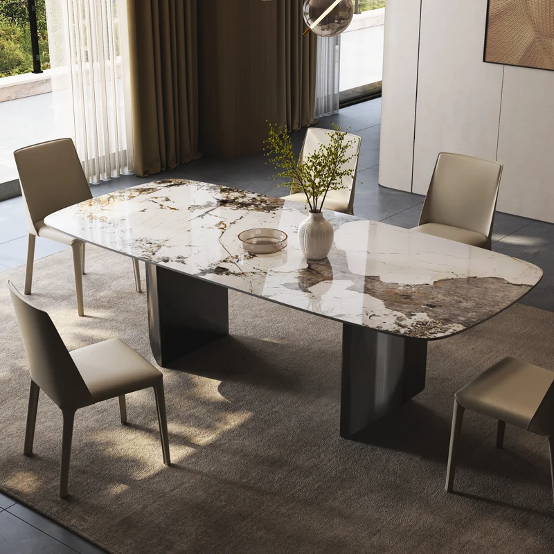 

Stainless Steel Italian Table Party Event Metal Center Kitchen Dining Tables Chairs Set Restaurant Esstisch Home Furniture