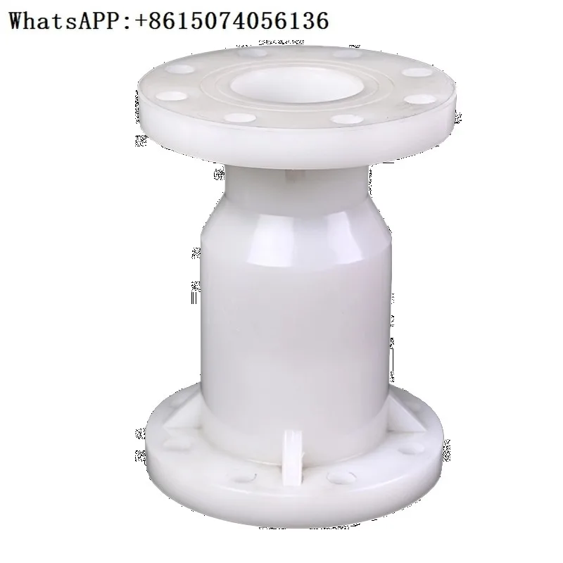 

PVDF flange vertical check valve chemical valve water pipe ball type one-way check switch DN100