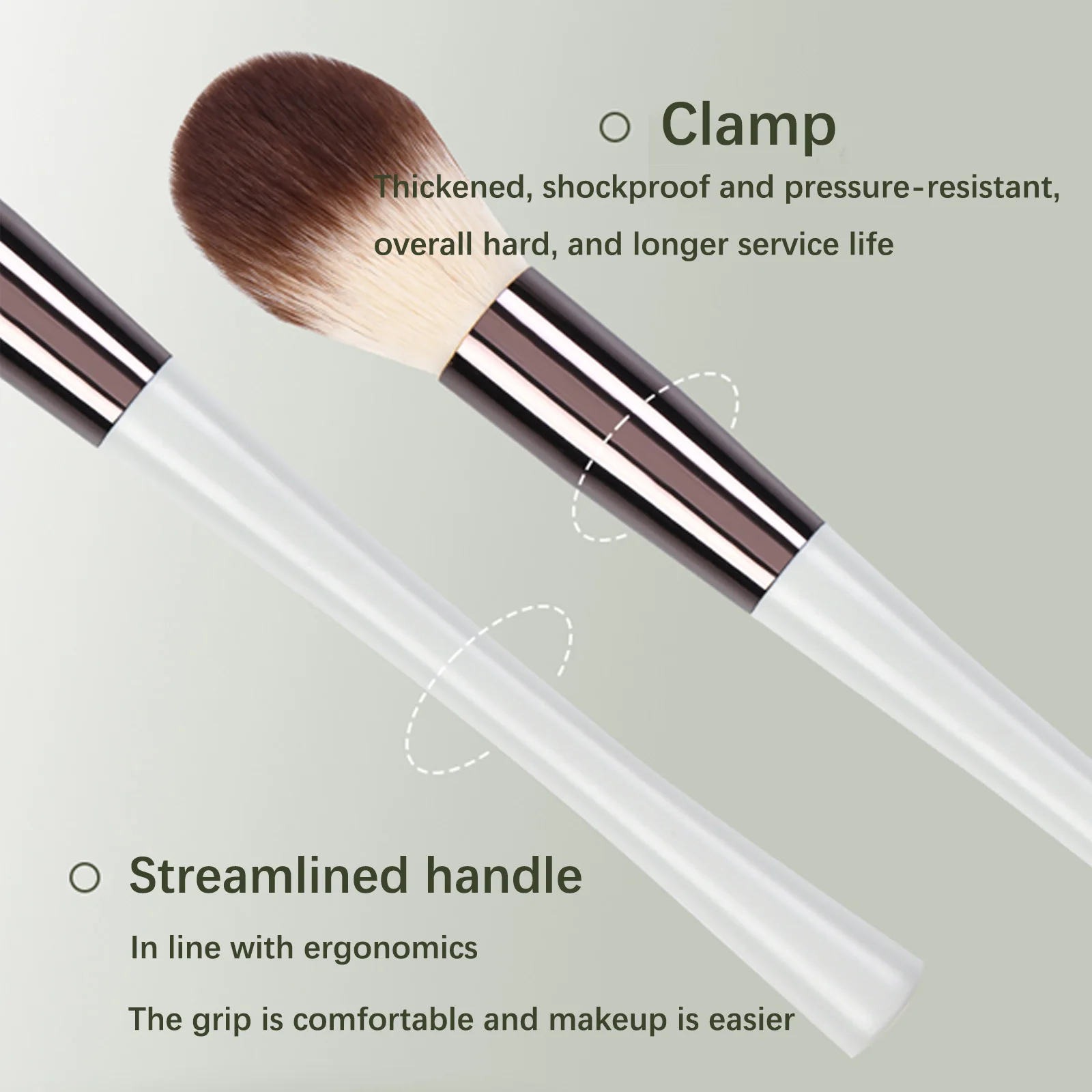 แปรงแต่งหน้า 15 ชิ้น, แปรงรองพื้นสังเคราะห์คุณภาพสูง, ชุดแปรงแต่งหน้าขั้นสูง, อุปกรณ์แต่งหน้ามืออาชีพ