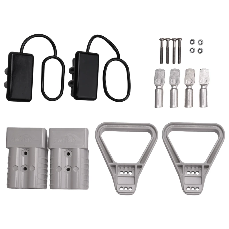 

2Pcs 350A 2AWG Battery Power Connector Cable Quick Connect Disconnect Kit For Anderson Connector For ATV Winch