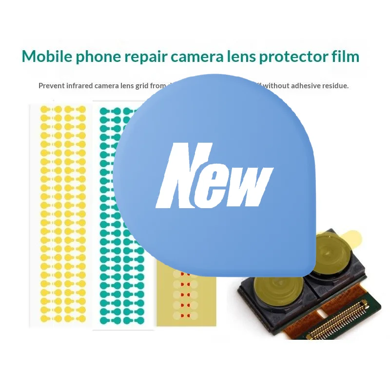 

28/40/80/100pcs Protective Camera Sticker Dust Stickers High Temperature Tape For Phone Infrared Dot Matrix Protect Tool 7/12mm