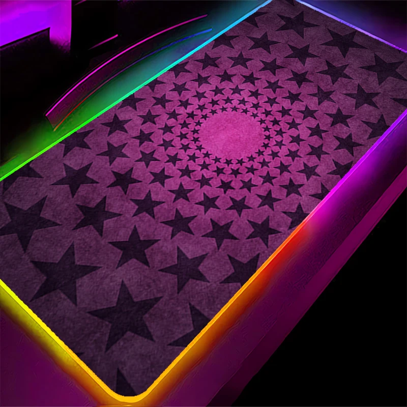 RGB LED Mouse Pad HD Keyboard Pad Non-Slip Gaming Mat PC Accessories Mousepad C-cheshire Cat Alice In Wonderland Rubber Desk Mat